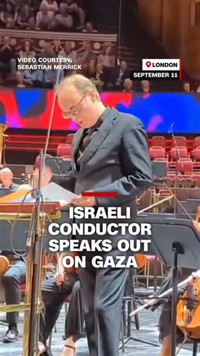 Renowned Israeli conductor Ilan Volkov gave an impassioned speech on the Israel-Gaza war as he performed at BBC Proms at the Royal Albert Hall last week. | CNN