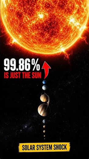 The Sun is 99.86% of our entire solar system 🤯