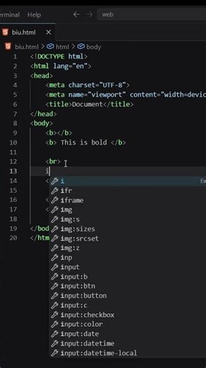 Bold, Italic & Underline in HTML (Fast) 🔥