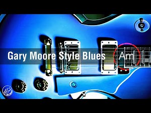Gary Moore Style Blues Backing Track in A Minor