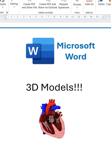 3D Models Tricks in Microsoft Word