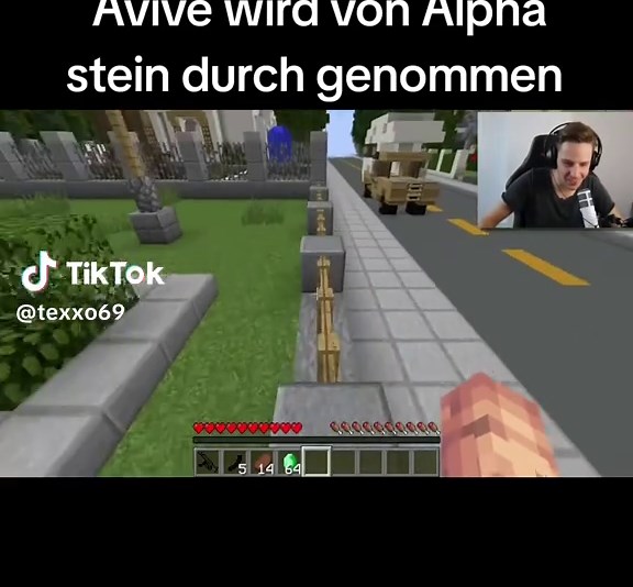 Avive wird von Alpha Stein genommen in Minecraft