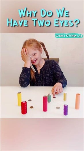 Why Do We Have Two Eyes? Simple Science Experiments to do at home #science #experiment