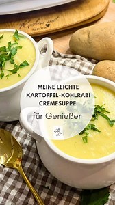 📌 Rezept zum Abspeichern 📌 Diese Kartoffel-Kohlrabi-Suppe @fitgemixt ist ein Geschmackserlebnis, das Herzen erwärmt und Gaumen verführt! 🍲 sie ist ganz schnell gemacht und das versteckte Gemüse haben auch unsere Kinder super gegessen 🥳😅 wer kennt’s ? Bei uns gehen Cremesuppen einfach immer. 450 g Kohlrabi, in 2 cm Stücke 420 g Kartoffel , in 2 cm Stücke 75 g Sellerie, in kleine Würfel 700 g Wasser 1 geh. EL Gewürzpaste 25 min/100 Grad/Stufe 1 70 g Frischkäse 1 1/2 TL Salz 1/4 TL Pfeffer 1 M
