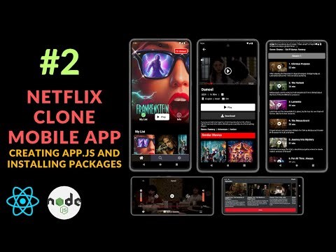 #2 Creating App.js and Installing Packages | Netflix Clone App