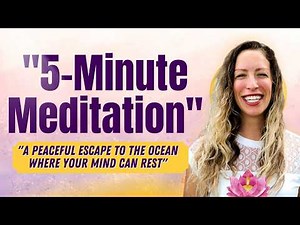 5-Minute Beach Escape Meditation | Relax, Recharge & Find Inner Peace