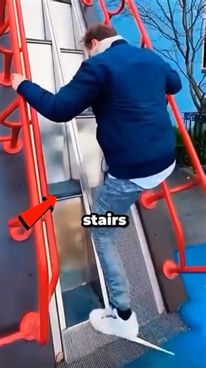 Everyone Uses These Moving Stairs Wrong… #shorts