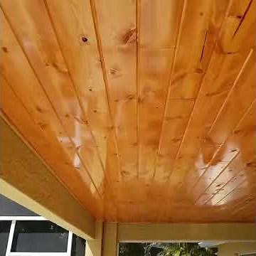 Tongue and groove ceiling