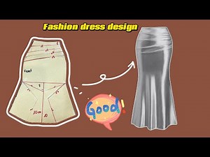 Simple mermaid dress design