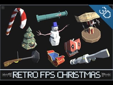 Retro FPS Christmas 3D Kit