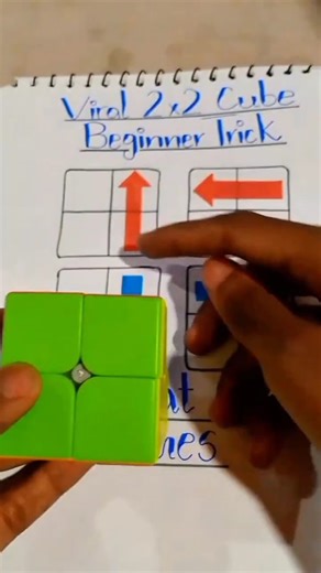 2x2 Rubik's Cube Viral Trick For Beginners!!!😱|#rubikscube#shorts#viral#trending
