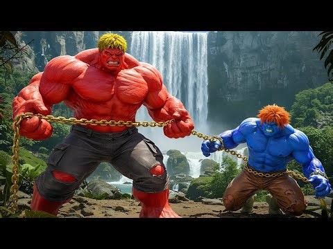 BLUE HULK vs RED HULK EPIC BATTLE! However, UFO Unexpected SAVE Changes Everything!#hulk2025
