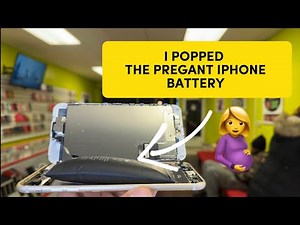 I popped the biggest iPhone battery 🧐 You won’t believe What came out of it ,😰 #apple #iphone #fy