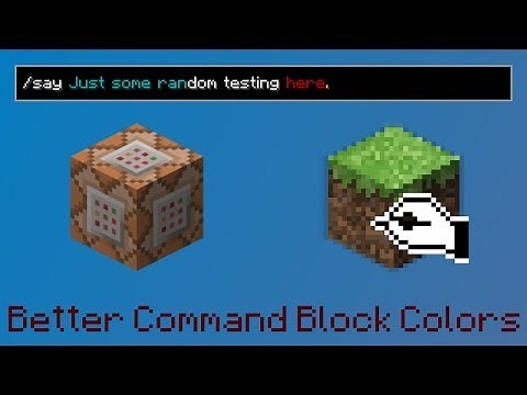 Better Command Block Color Filter - Fixed /say Command