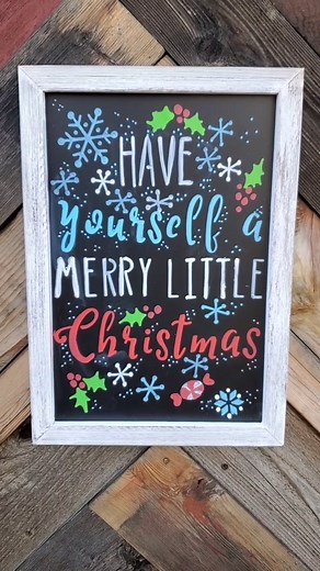 Have yourself a merry little Christmas ✨️ I love this chalkboard from...