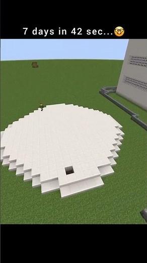 7 Days in 42 Seconds...💀 #minecraft