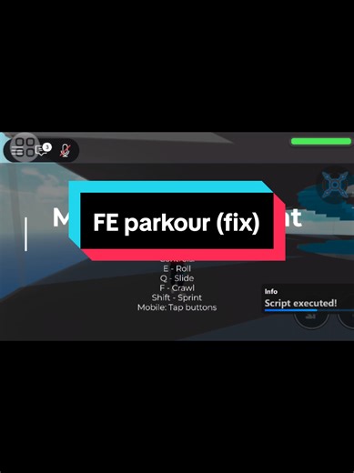 FE parkour#script #robloxscript #roblox #fe #robloxfyp