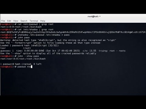 Crack or Recover Linux Password using John the Ripper - Kali Linux