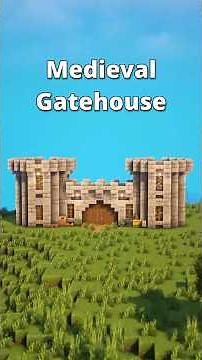 Simple Medieval Gatehouse #minecraft