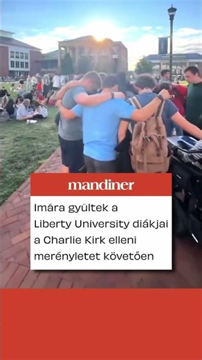 Amerikai diákok imádkoztak Charlie Kirk családjáért