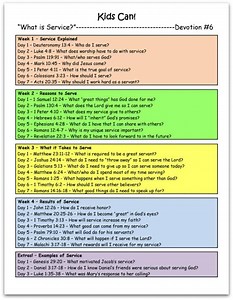 What is Service? (Printable Devotion for Kids) - Ministry To Children