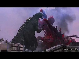 Junior vs Destoroyah with custom roars (Godzilla vs Destoroyah 1995)