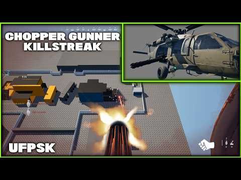 Unreal Engine 5 : ULTIMATE FPS KIT : Chopper Gunner Killstreak