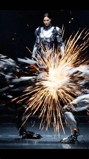 Two Robot 🤖 Dog 🐕 Fight's In Human Robot 🤖 #robot #shortvideo #robotdevil #humanoid #robocopy #viral