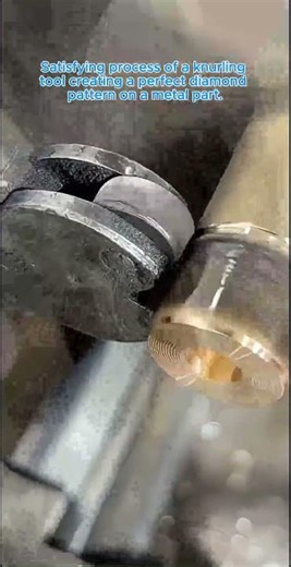 Diamond Knurl on Metal #Knurling #Engineering #Lathe #CNC #OddlySatisfying #ProcessVideo #Precision