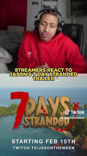 7 Days Stranded. Tomorrow. 1 PM EST. #fyp #jasontheween #stableronaldo #extraemily #plaqueboymax