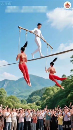 High-Rope Magic! Watch Till End.#shorts