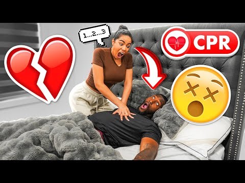 Performing CPR On My Husband While He Sleeps PRANK! *HILARIOUS REACTION*