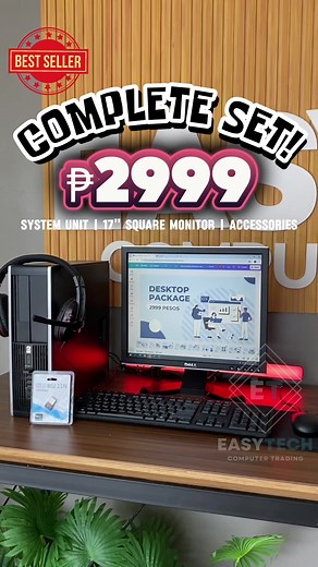 Complete Desktop Package for 2999 Pesos - Ideal for Office, School, and Gaming