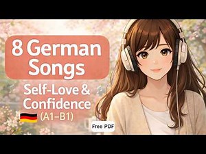 8 German Songs for Self-Love & Confidence (A1–B1) 🌸 Easy German Listening Practice