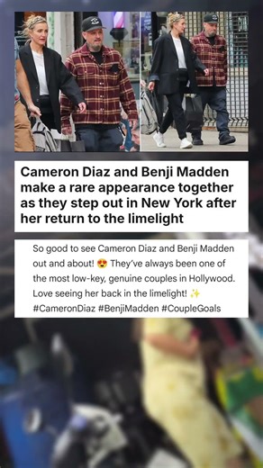 Cameron Diaz and Benji Madden make a rare appearance together as they step out in ... #celebrity