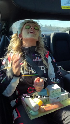 took SY for a spin 🏎️ 🏁😎 @kylieglickracing *filmed on a closed course with a professional driver. do not attempt.