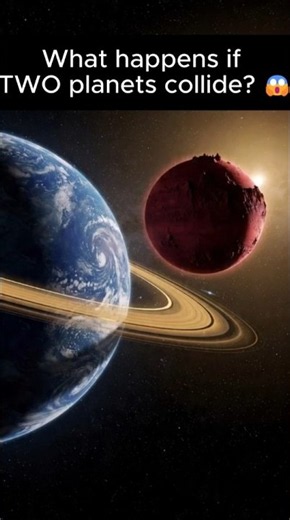 What Happens When Two Planets Collide? 🌍💥🪐#planets #space #explosion #universe #spaceexploration