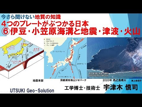 今さら聞けない地質の知識⑪ ４つのプレートがぶつかる日本 ⑥伊豆･小笠原海溝と地震･津波･火山