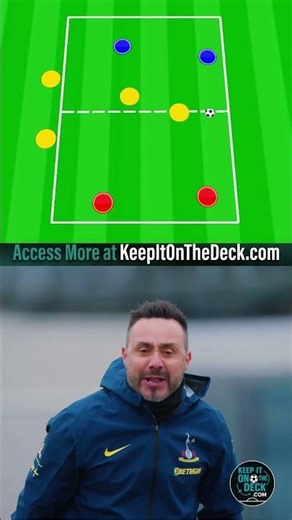 Roberto De Zerbi Positional Rondo Tottenham Training