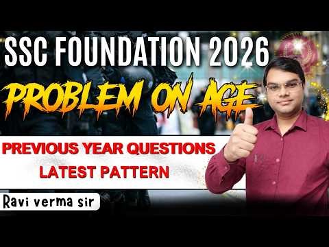 🔴LIVE | Problem on Age | Practice Set 01 | Ravi Verma Sir | Competitive Exams Maths