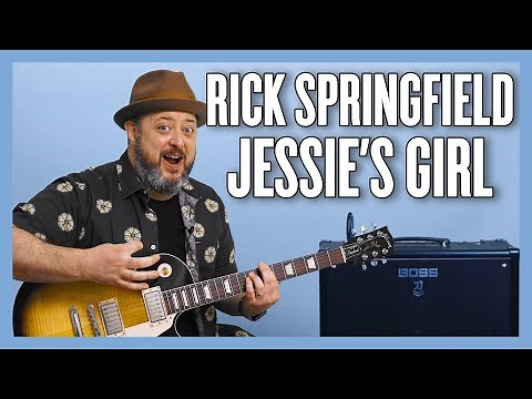 Rick Springfield Jessie's Girl Guitar Lesson + Tutorial