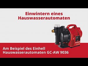 Gartenpumpen und Hauswasserautomaten einwintern | Einhell Service