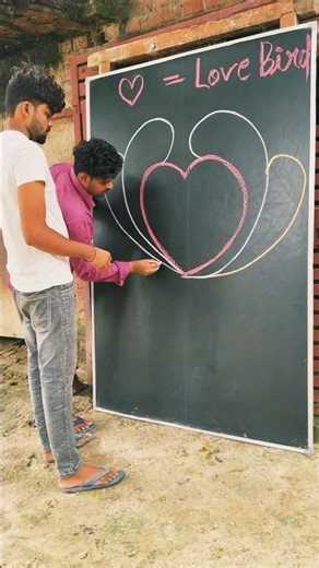 How to draw love ❤️ bird 🦅 step by step easy tutorial drawing #shorts #drawing