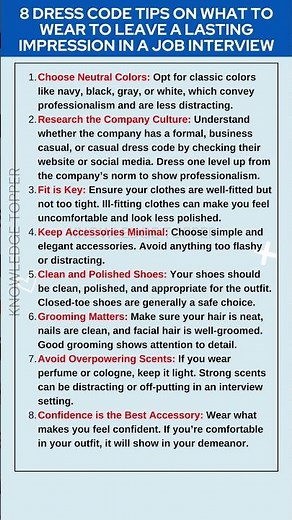 Dress Code For Interview Male and Female: What to Wear in an Interview For Lasting Impression
