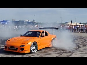 Bridgeported RX-7 idle, revs and drifting