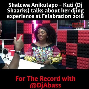 Afrobeat icon Fela Kuti's daughter, ShaarksRecord & Entertainment (Dj Shaarks) talking about her experience deejaying at Felabration 2018. #ForTheRecordDJA with #DjAbass On Fametvuk Sky 452 every Thursday night From 8PM (Repeats on Sun 2-4pm & Weds 8-10am) INFO: fortherecord@djamedia.com You can also watch on your tablet and mobile devices via the UN1TY App (Download from Google Play or App Store - pls note that it's the number '1' in the word UN1TY and not the letter 'I'). . ________ #ForTheRec