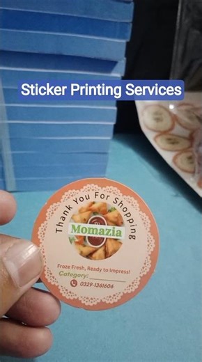 Round Sticker Printing for Food Brand | High Quality Custom Food Labels #printing #sticker #shorts