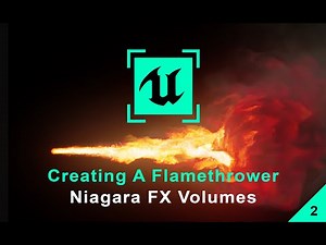 Unreal Engine 5 Tutorial - Niagara Fluids - Flamethrower [2/2]