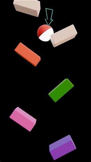 Soft body collision physics ||#satisfyingasmr #ytshorts