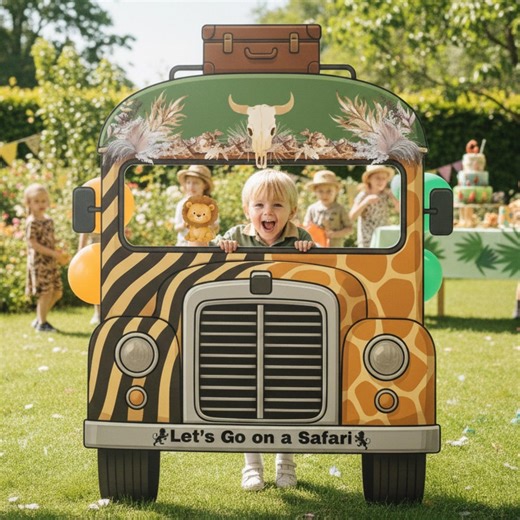 Safari Photo Booth Frame | Jungle Theme, Birthday (digital Download) - Etsy
